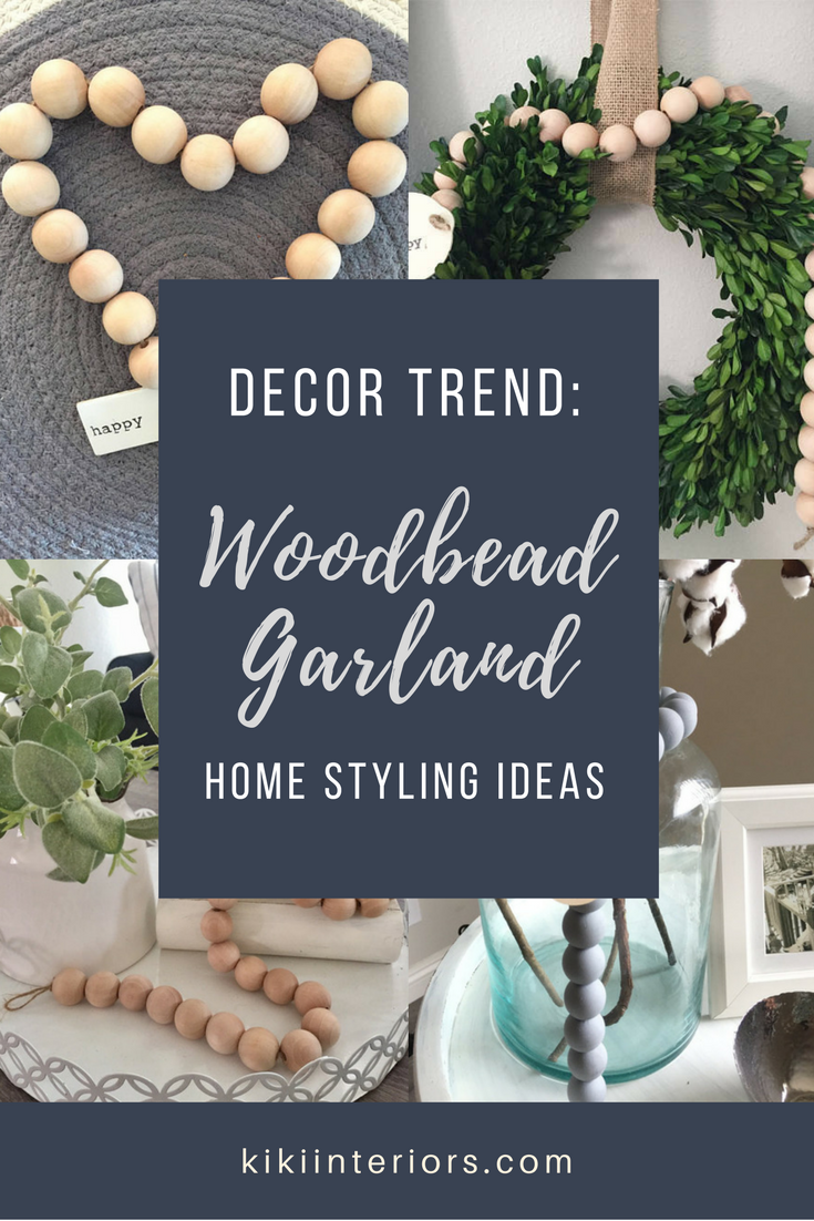 Wood Bead Garland - A decor trend we love